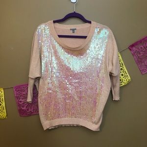 Pink Sequined Sweater